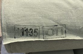 Ткань брезент хаки ГОСТ 15530-93 с огнеупорной пропиткой арт. 135Д ш. 90 см, пл. 360 г.м2 от производителя ФлёрТекс Иваново