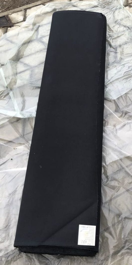 Ткань кирза чёрная двухслойная ГОСТ, арт. 018, ш. 145 см, пл. 376 г.м2 от производителя ФлёрТекс Иваново