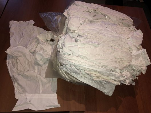 Ветошь обтирочная ГОСТ для уборки из белых рубашек. Размер 40х60 см от производителя ООО ФлёрТекс Иваново