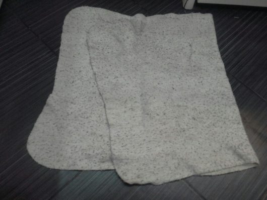 Тряпка для мытья пола из холстопрошивного полотна белая (стр. 2,5 мм). От производителя ФлёрТекс Иваново